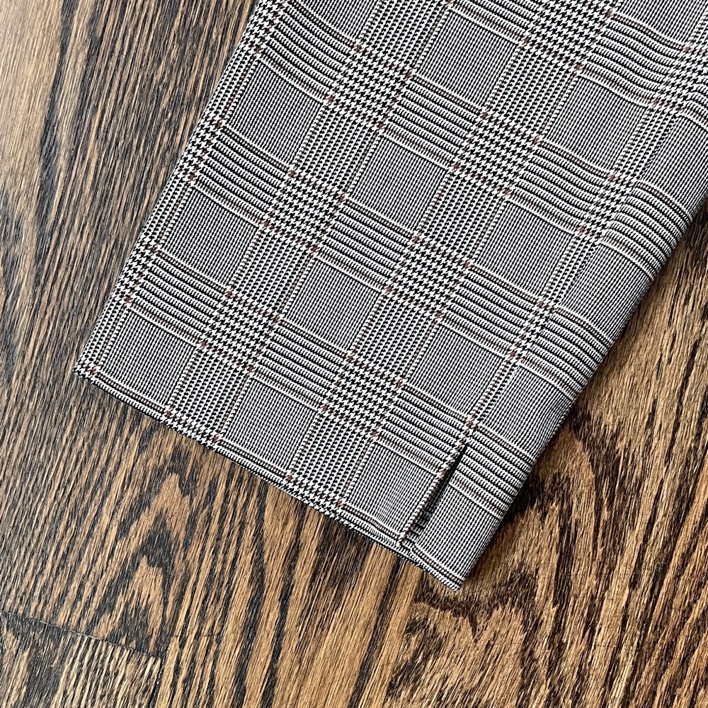 Zara Gray Plaid Pants - Picture 5 of 10